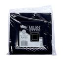 Milan Grand 8.75 inch Black Premium Heavyweight Plastic Plate, 12 count - 14 per case