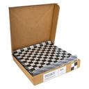Durable Packaging Black Checkered Wax Sheet, 1000 count - 5 per case