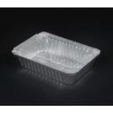 Durable Packaging Clear Plastic Dome Lid for 1 Pound Oblong Aluminum Pan, 1000 count