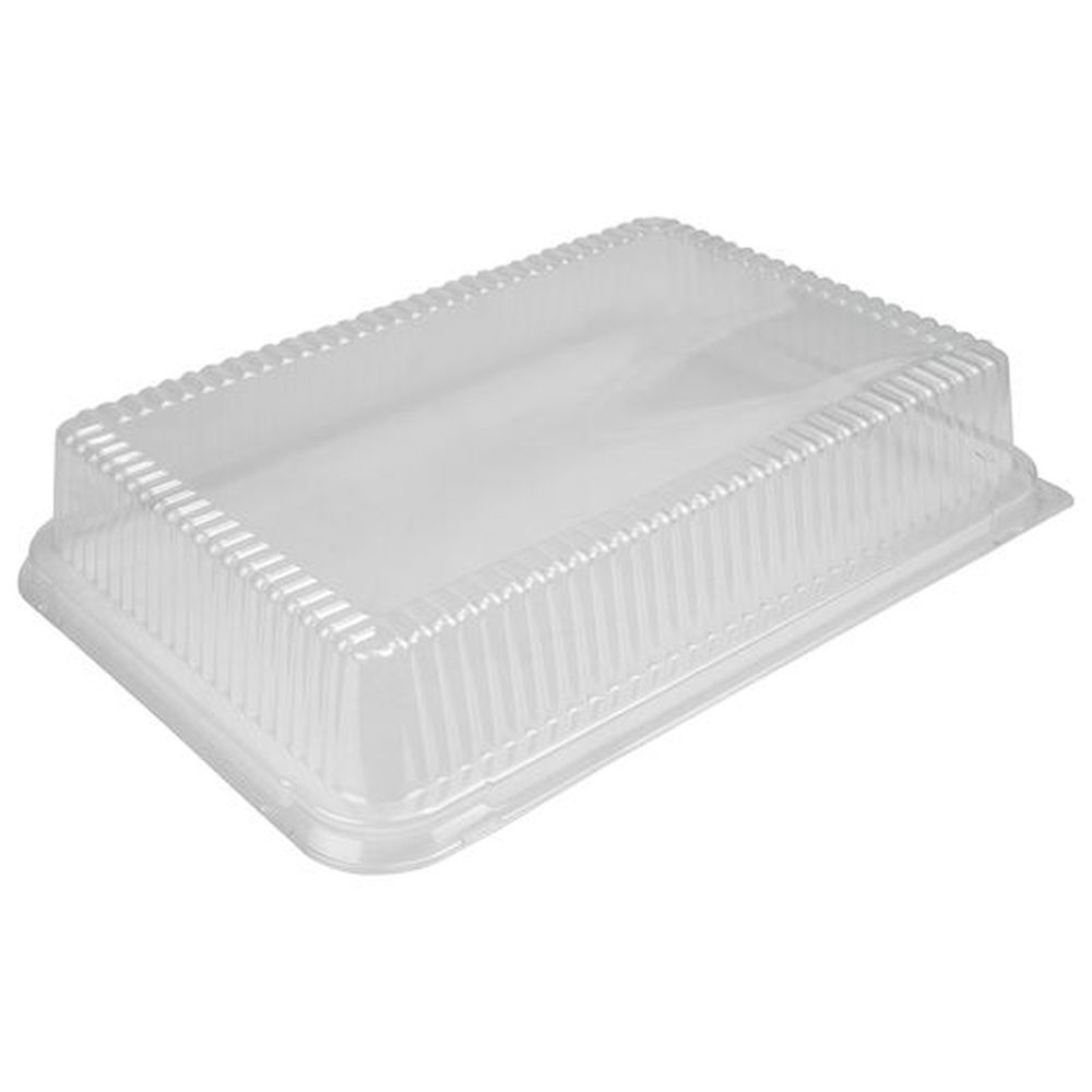 Durable Packaging Clear Plastic 1/4 Size Sheet High Dome Lid, 100 count