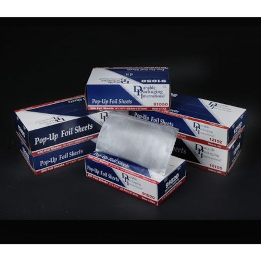 Durable Packaging Pop Up Foil Sheets, 9 x 10 3/4 inch - 500 per pack -- 6 packs per case