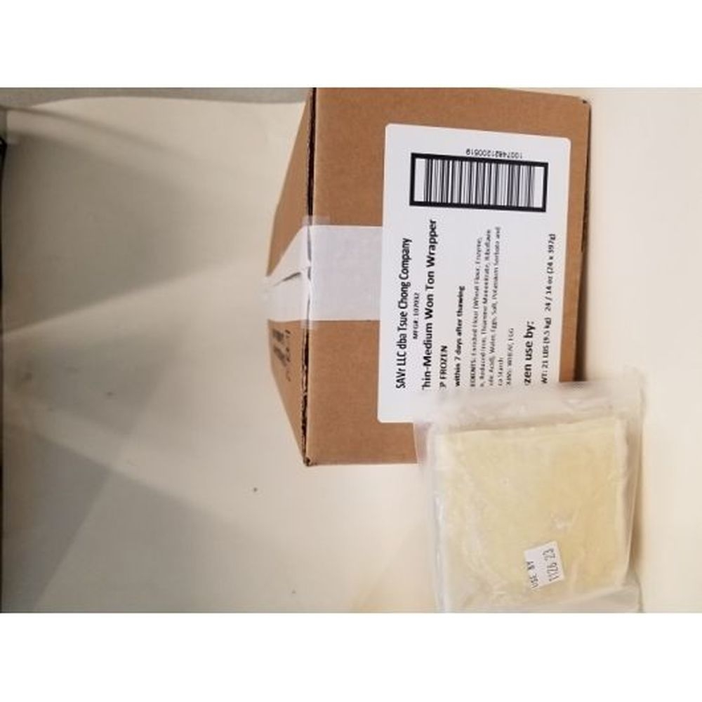 Rose Thin-Med Won Ton Wraps, 21 Pound