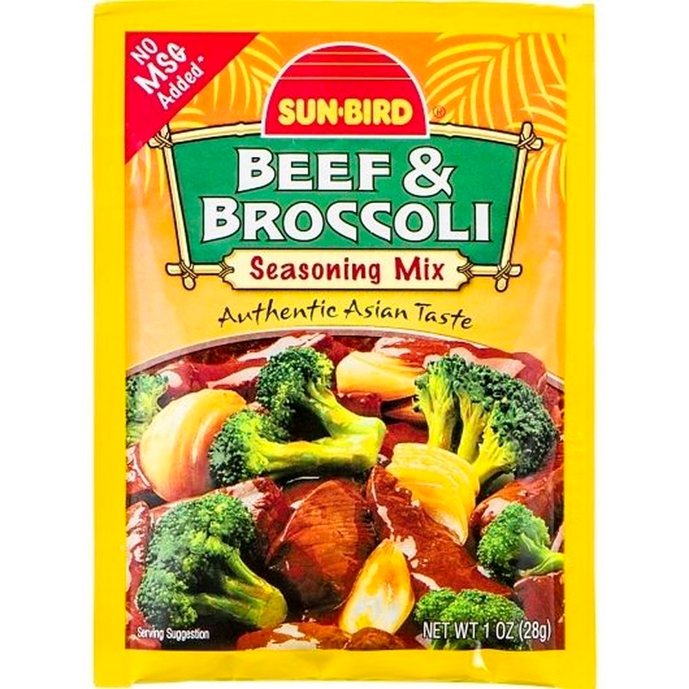 Sun-Bird Beef and Broccoli Seasoning Mix, 1 Ounce -- 24 per case