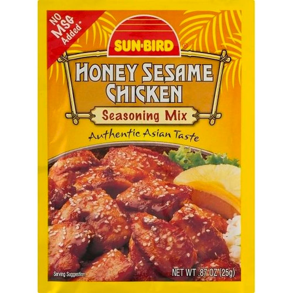 Sun-bird Honey Sesame Chicken Seasoning Mix, 0.875 Ounce -- 24 Per Case