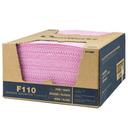 SaniWorks 1/4 Fold Pink White Poly Rayon Choice Counter Towel, 12 x 21 inch -- 200 per case.