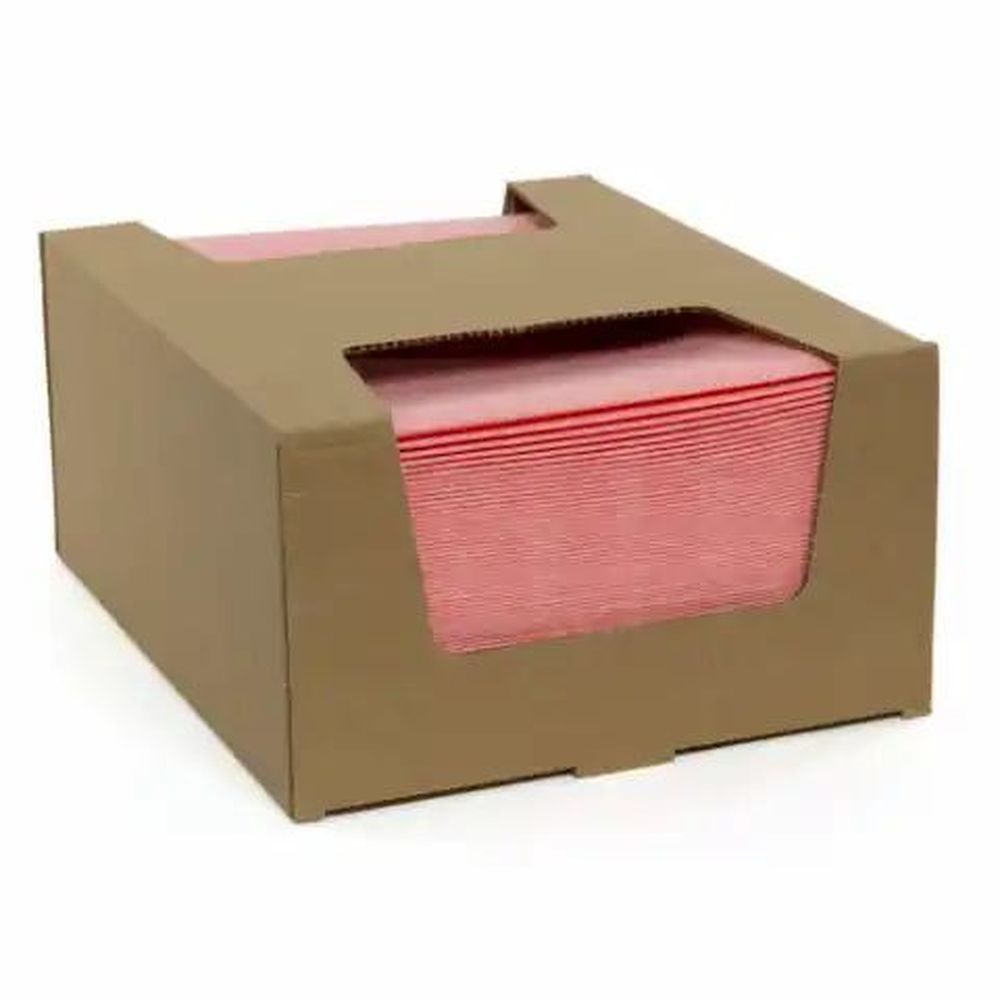 Sani Works 1/4 Fold Salmon Poly Rayon Antimicrobial Deluxe Towel, 13 X 21 Inch -- 150 Per Case