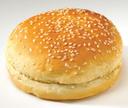 Flowers Foods European Bakers Sliced Sesame White Hamburger Bun, 4.5 inch - 12 per pack -- 6 packs per case.