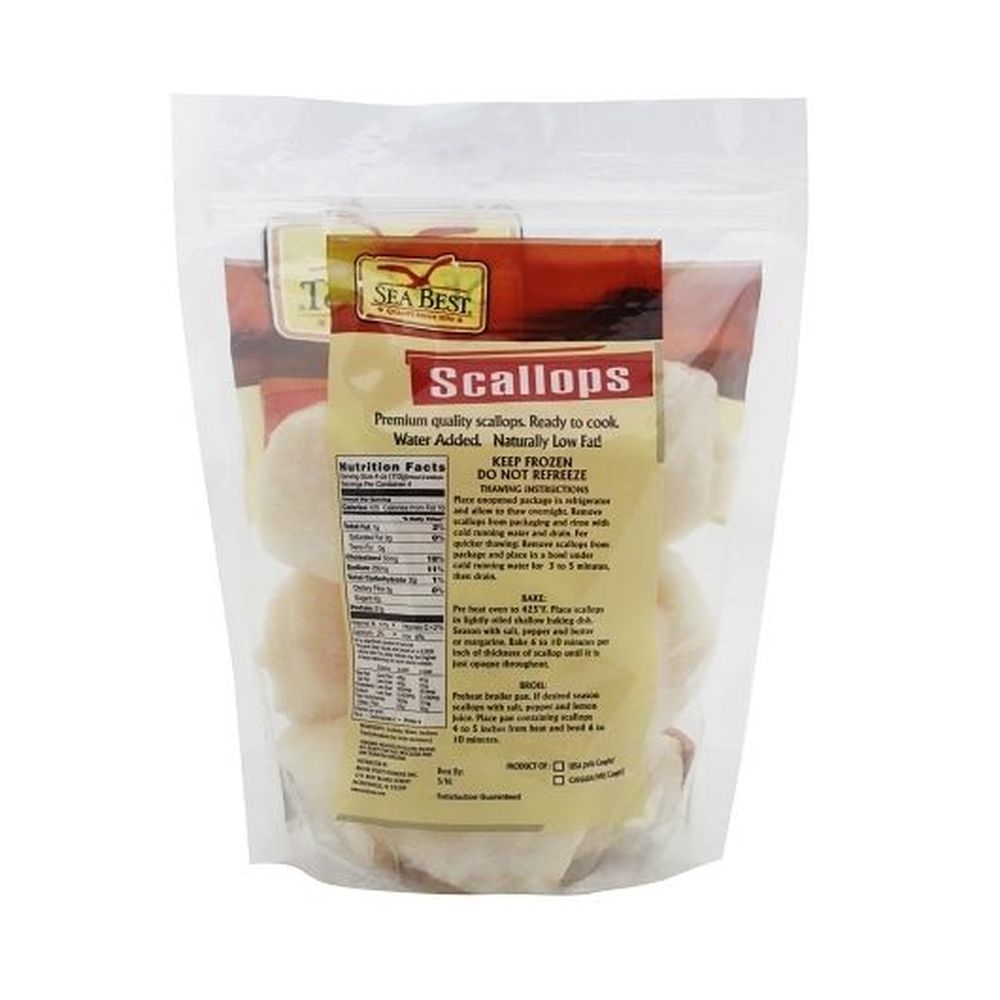 Sea Best 8 to 12 Count Colossal Scallops, 1 Pound -- 12 per case