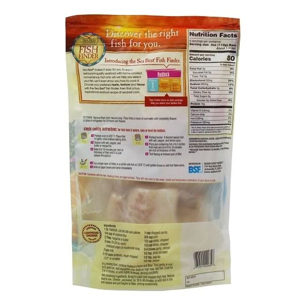 Sea Best Haddock Fillet, 1 Pound -- 12 per case