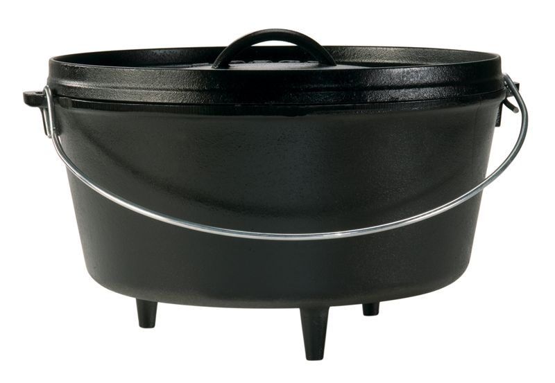 Lodge Preseasoned Deep Camp Dutch Oven, 8 Quart