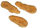 Pierce Golden Crunchy Chicken Tender Shaped Patties, 5 Pound -- 2 per case.