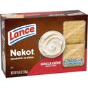 Lance Nekot Vanilla Creme Sandwich Cookies, 6.8 Ounce -- 12 per case