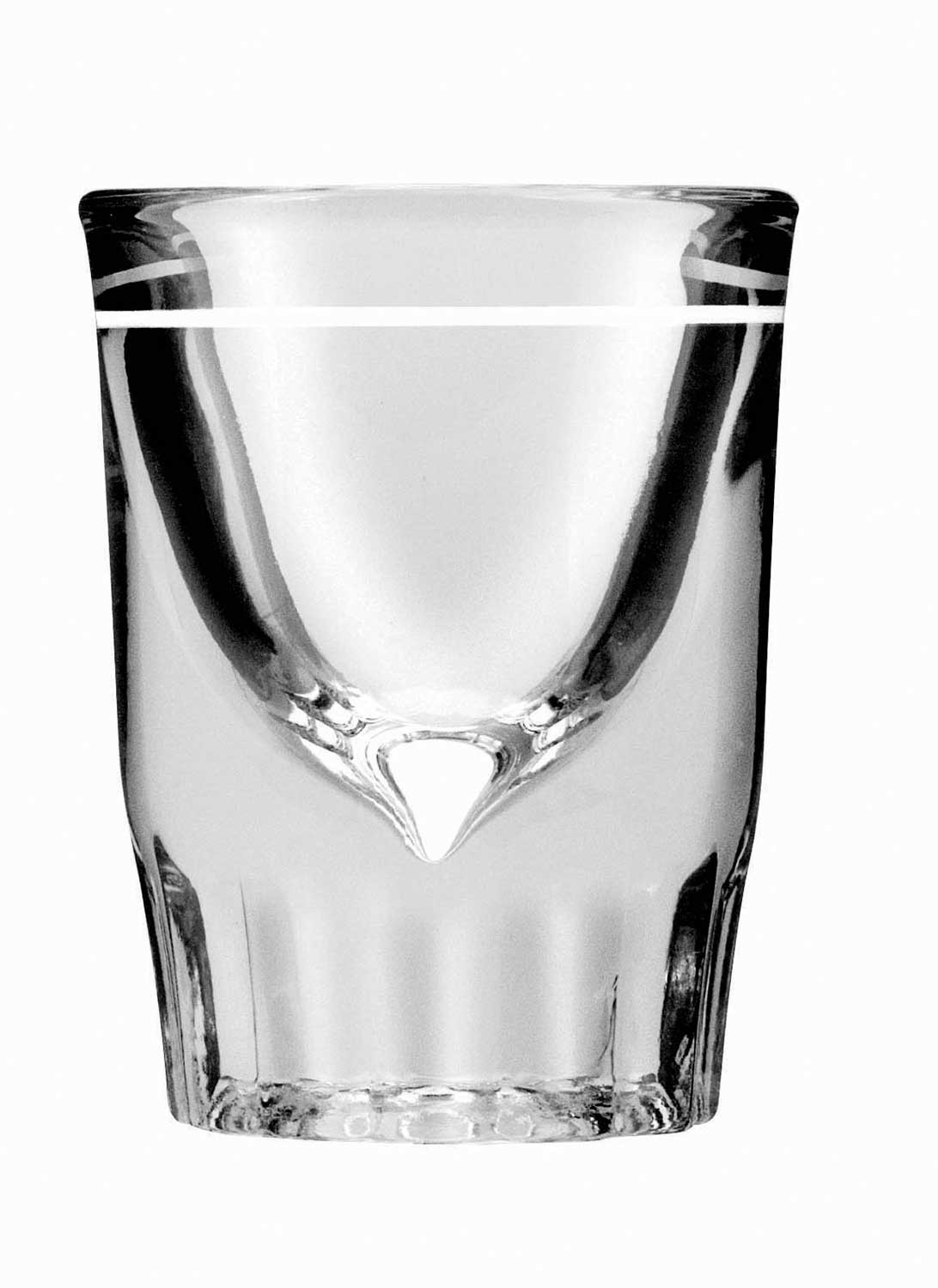 Anchor Hocking 3/4 Ounce Line, 1-1/2 Ounce Whiskey Glass -- 48 per case