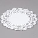 Hoffmaster White Round Cambridge Lace Doilies, 8 inch -- 1000 per case