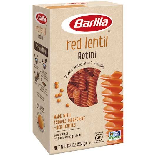 Barilla Red Lentil Rotini Legume, 8.8 Ounce -- 10 Per Case