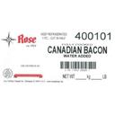Rose Packing Fully Cooked Canadian Bacon, 2 count -- 2 per case