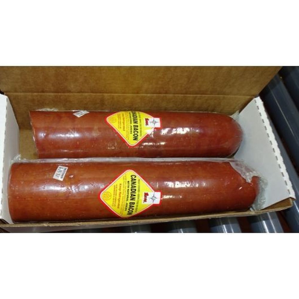 Rose Packing Fully Cooked Canadian Bacon with Natural Juices, 4 Pound -- 2 per case