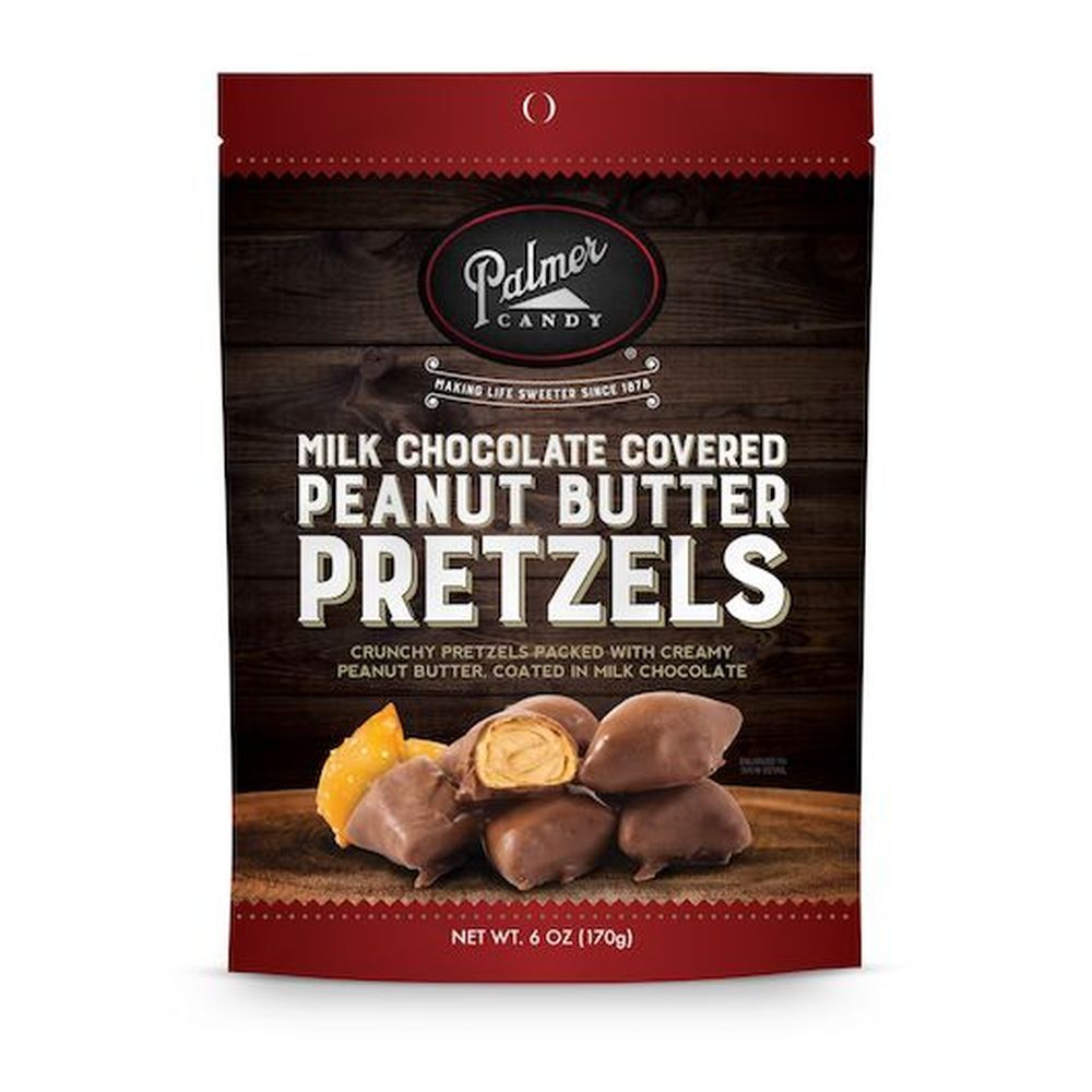 Palmer Candy Milk Chocolate Covered Peanut Butter Pretzel Nuggets, 6 Ounce -- 8 Per Case