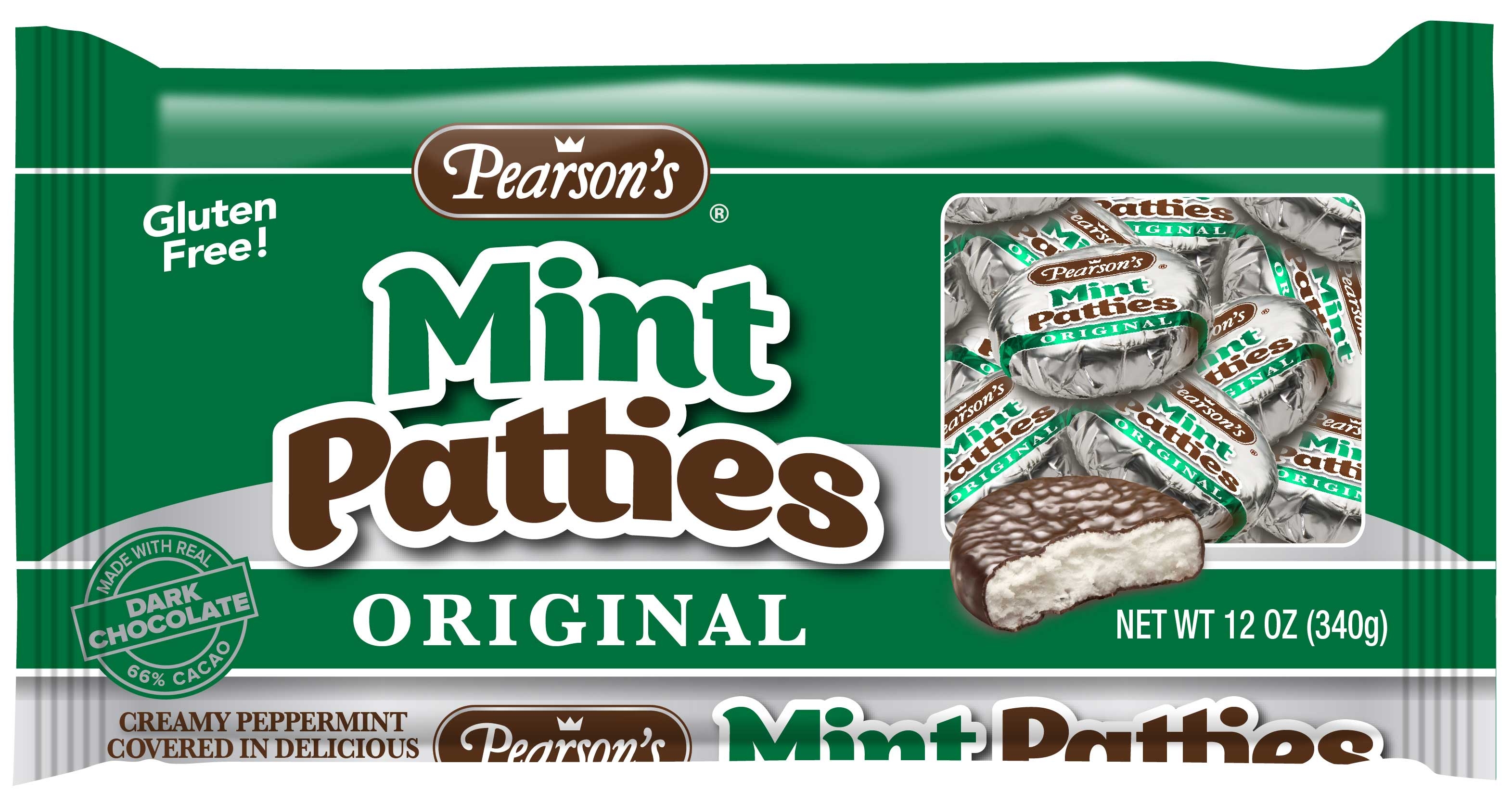 Pearson Candy Mint Patties with Real Chocolate, 12 Ounce -- 12 per case.