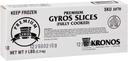 Kronos Frozen Gyrokone Fully Cooked Premium Beef Slice, 5 Pound -- 4 per case.