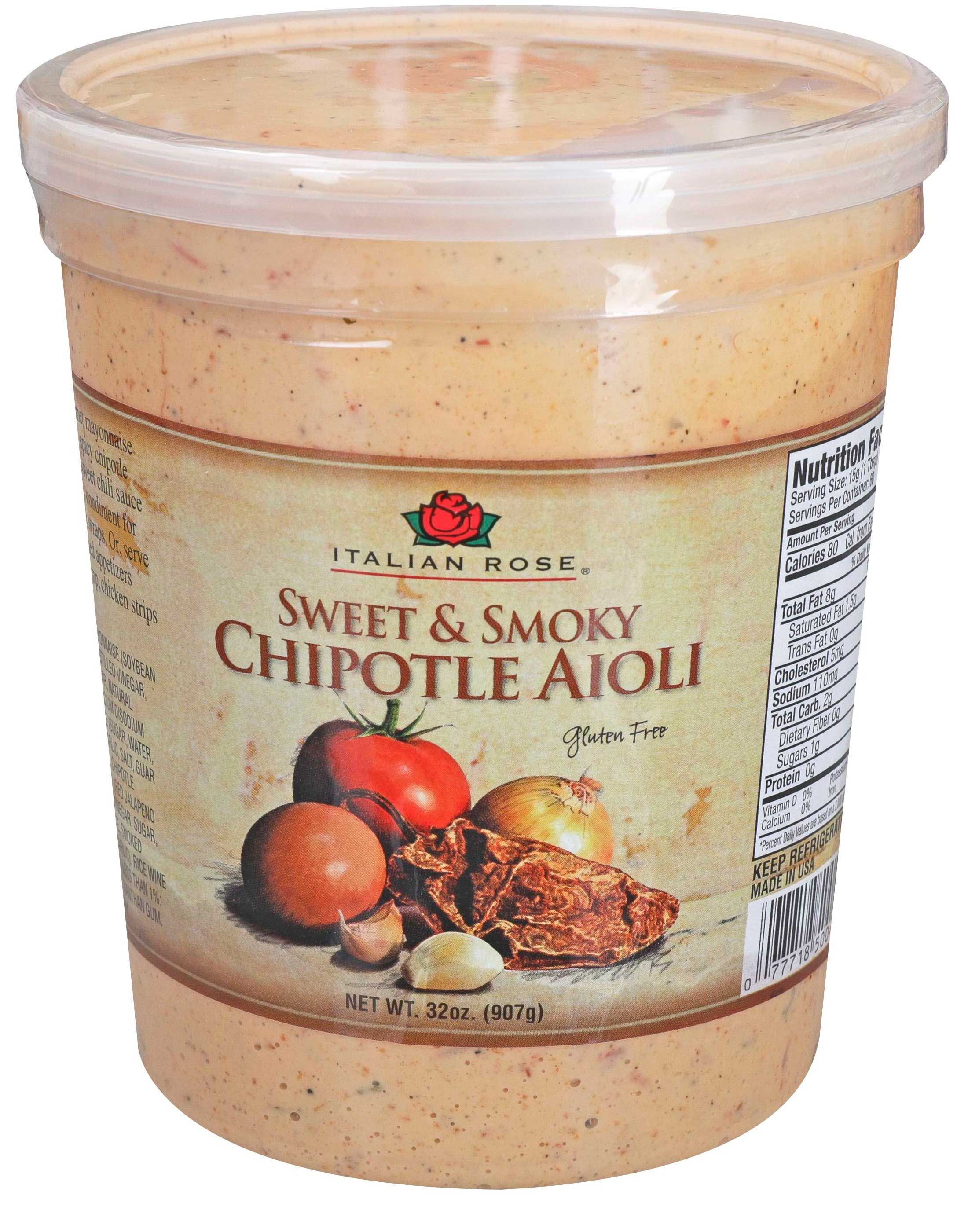 Italian Rose Sweet And Smoky Chipotle Aioli, 32 Ounce -- 1 Each