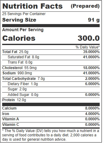 Johnsonville Sausage Pizza Recipe 5:1 Skinless Smoked Sausage, 5 Pound -- 2 per case