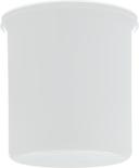 Carlisle White Classic Crock with Lid, 1.2 Quart -- 12 per case