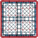 Carlisle OptiClean Polypropylene Red and Carlisle Blue 25 Compartment Divided Glass Rack with 1 Extender, 5.56 inch -- 4 per case