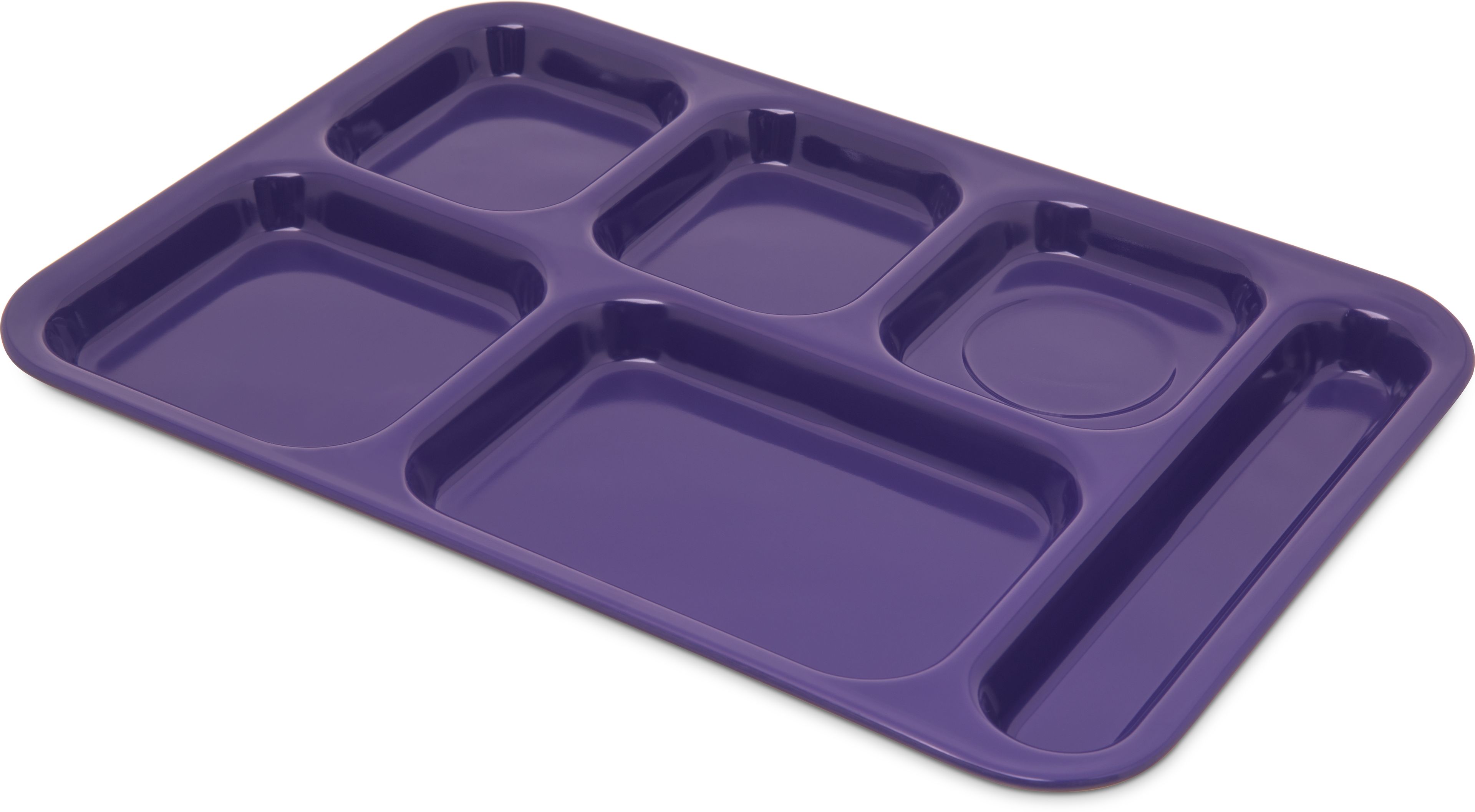 Carlisle Melamine Purple Right Hand 6 Compartment Tray, 14.5 X 10 Inch -- 12 Per Case