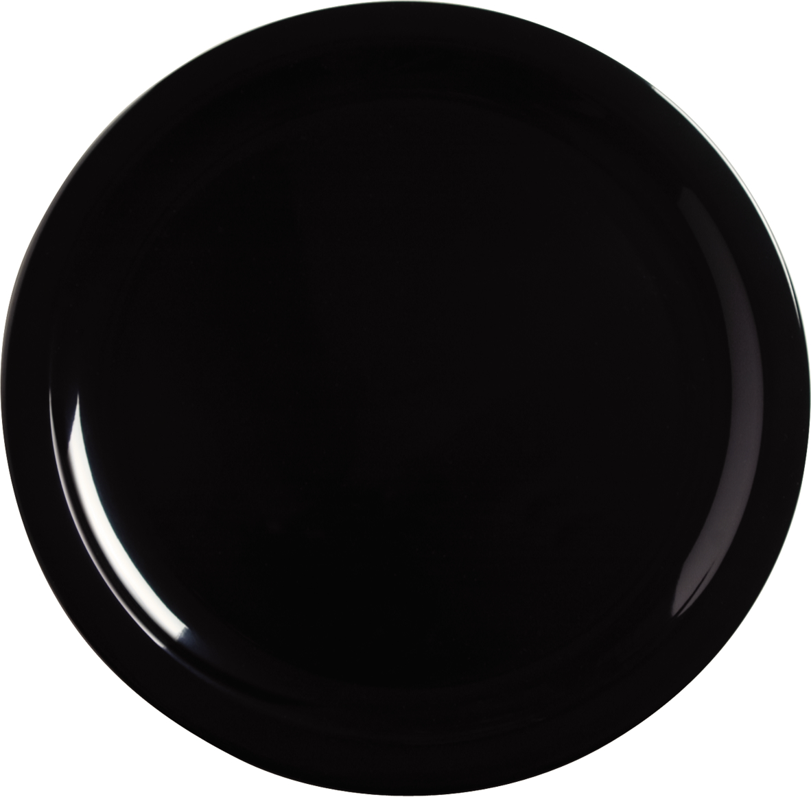 Carlisle Kingline Melamine Black Dinner Plate, 10 inch -- 48 per case