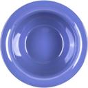 Carlisle Sierrus Melamine Ocean Blue Rimmed Nappie Bowl, 10 Ounce -- 24 per case
