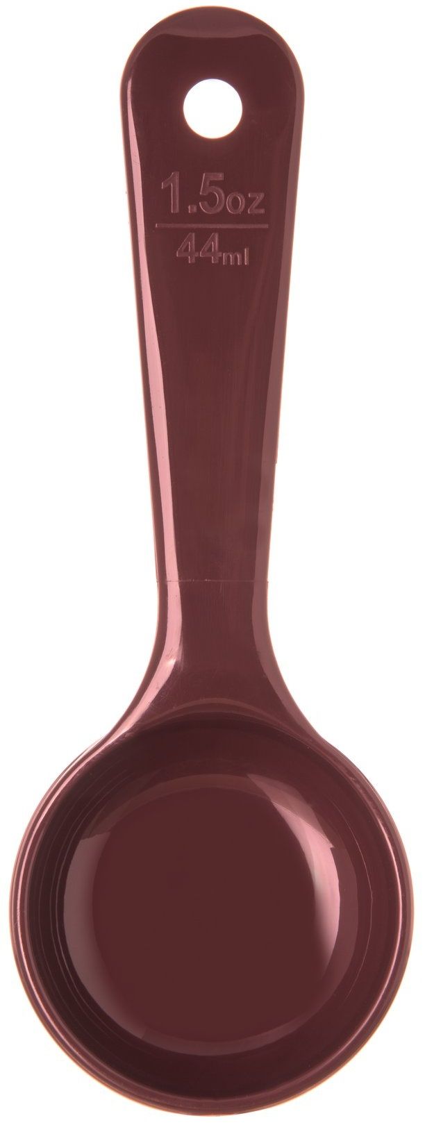 Carlisle Measure Miser Reddish Brown Solid Short Handle Spoon, 1.5 Ounce -- 12 Per Case