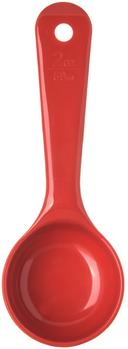 Carlisle Measure Miser Red Solid Short Handle Spoon, 2 Ounce -- 12 per case
