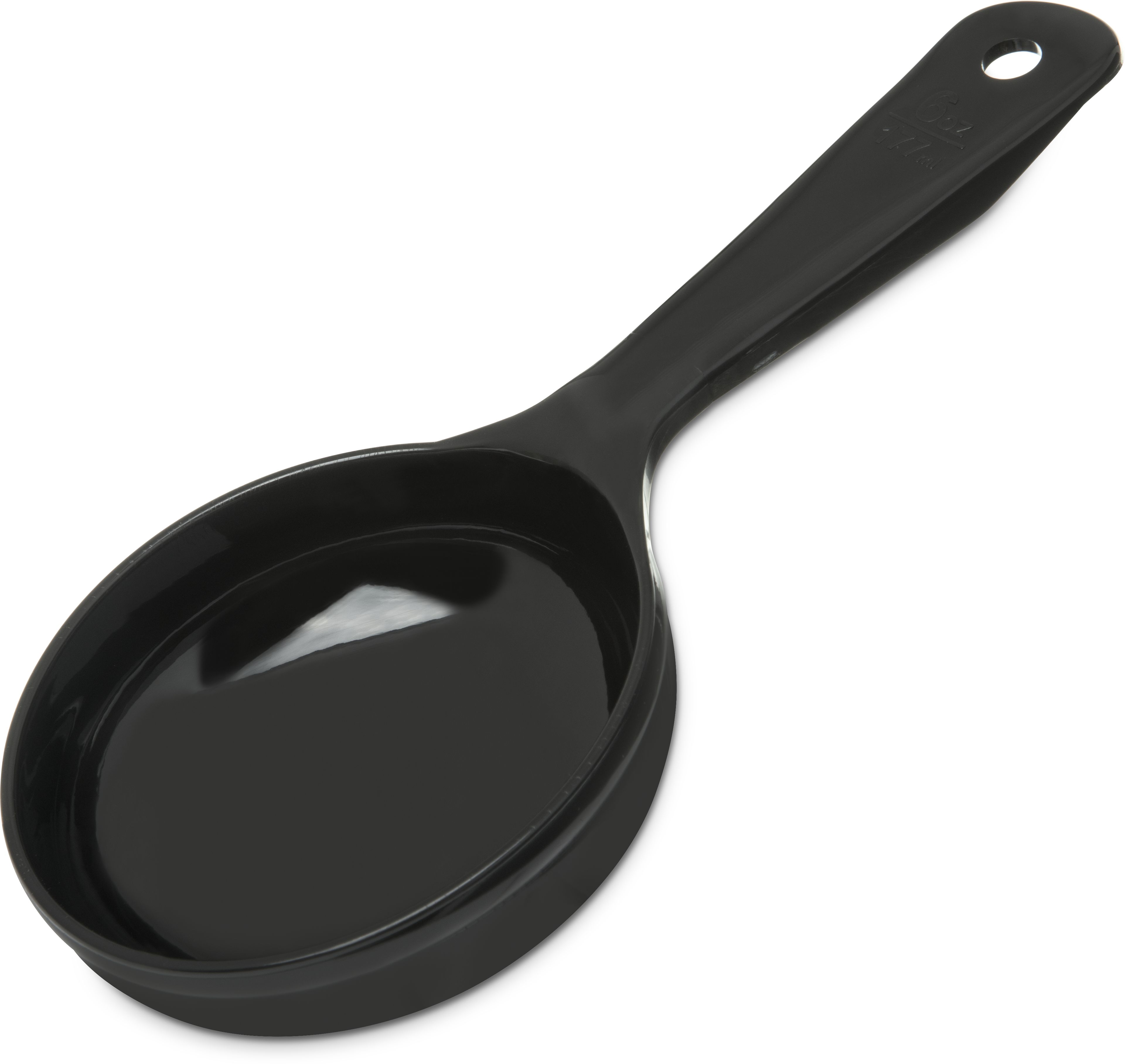 Carlisle Measure Miser Black Solid Short Handle Measuring Cup, 6 Ounce -- 12 Per Case