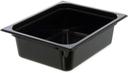 Carlisle Polycarbonate Half Size Black Food Pan, 4 inch Deep -- 6 per case