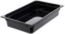 Carlisle Storplus Black Full Size Food Pan, 4 inch Deep -- 6 per case