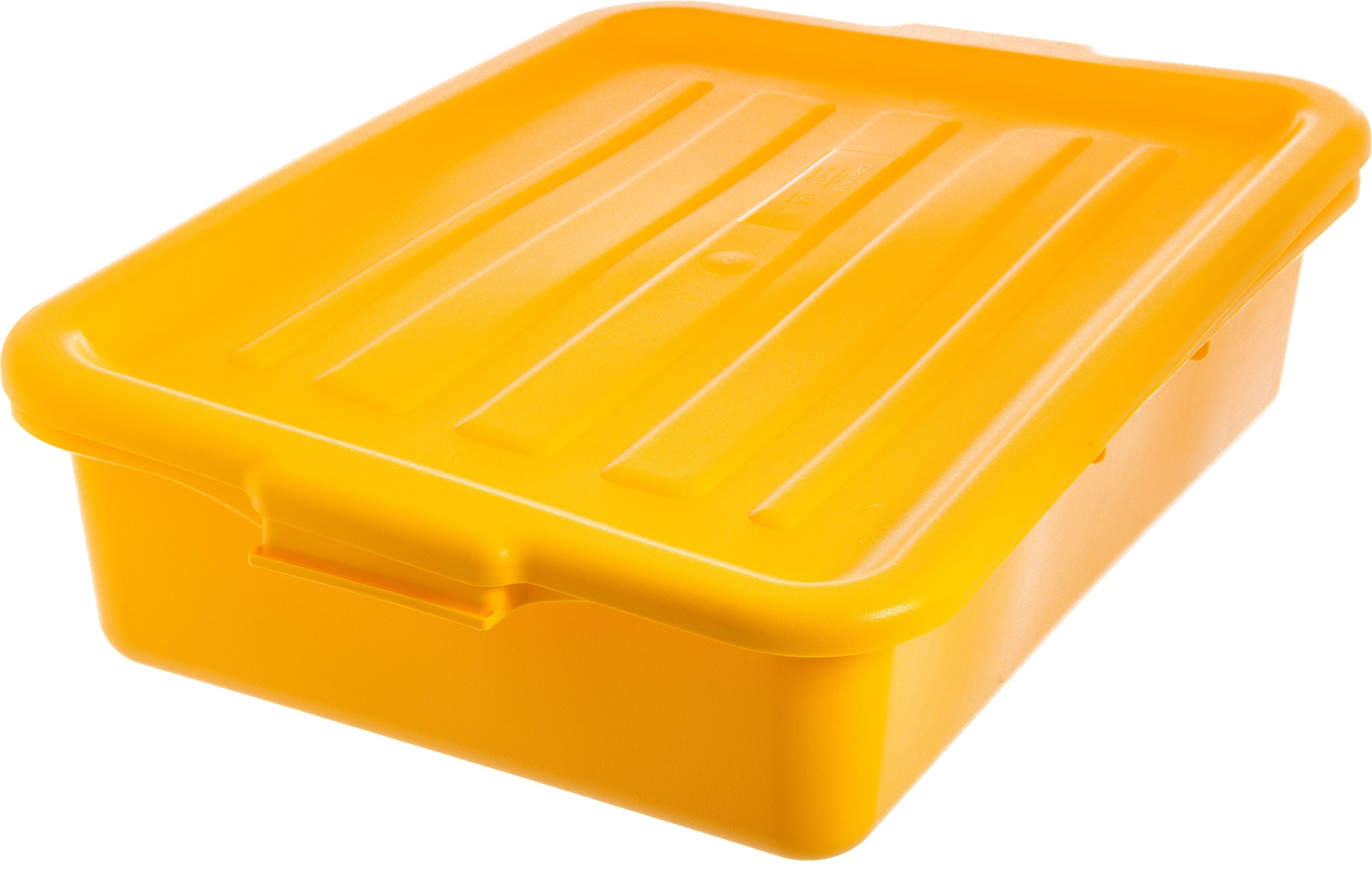 Carlisle Comfort Curve Yellow Universal Tote Box, 20 Inch -- 12 Per Case