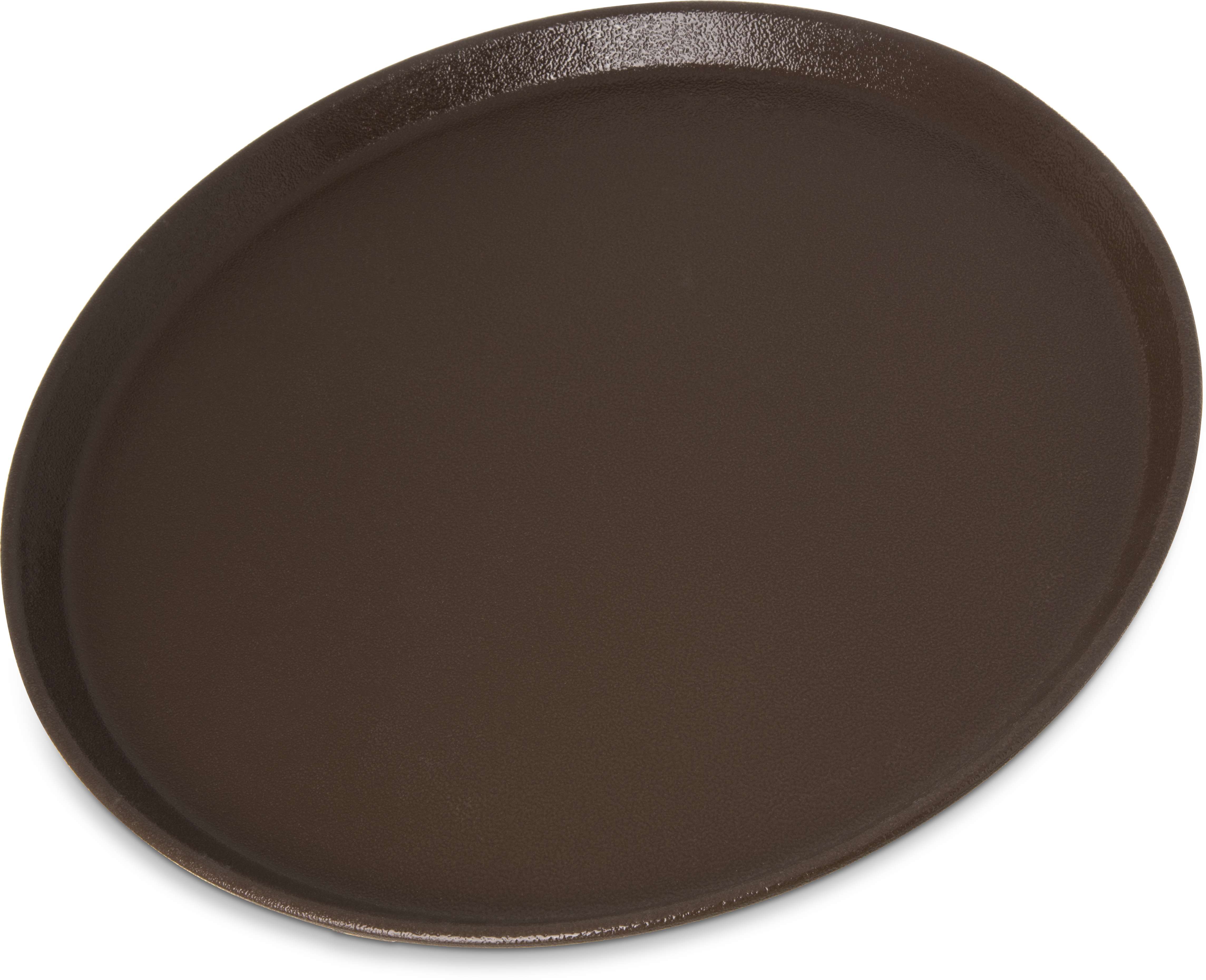 Carlisle Fiberglass Brown Round Tray, 11 inch -- 12 per case