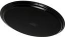 Carlisle Griptite Fiberglass Black Oval Tray, 24 x 19 inch -- 6 per case