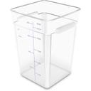 Carlisle Squares Polycarbonate Clear Food Storage Container, 22 Quart -- 6 per case
