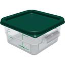 Carlisle Squares Proprietary Blend Forest Green Lid for 2 - 4 Quart Food Storage Container -- 6 per case