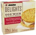 Jimmy Dean Delights Ham Peppers Mushroom Eggwich, 4 count per pack -- 6 per case
