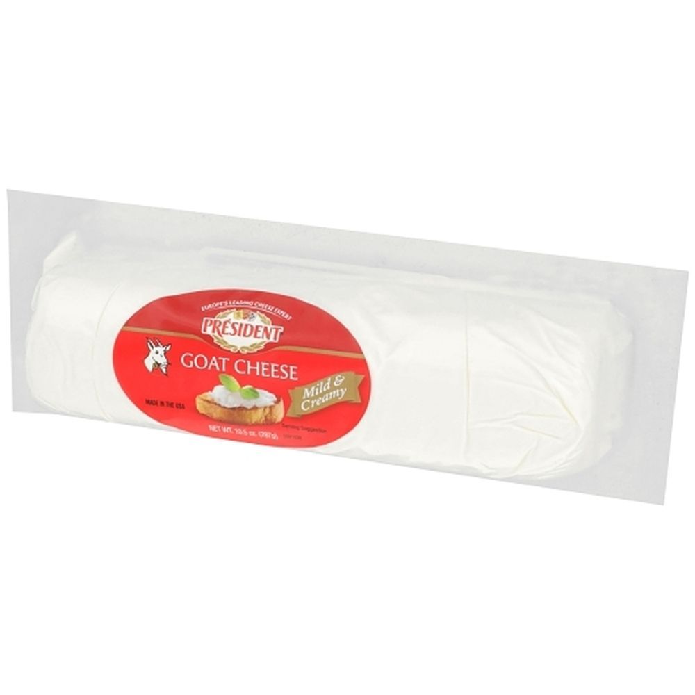 President Plain Goat Cheese, 10.5 Ounce -- 12 Per Case