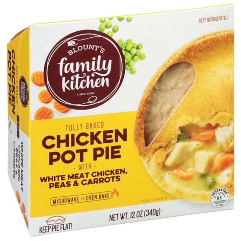 Blounts Family Kitchen Fully Baked Chicken Pot Pie with White Meat Chicken, 12 Ounce -- 12 per case