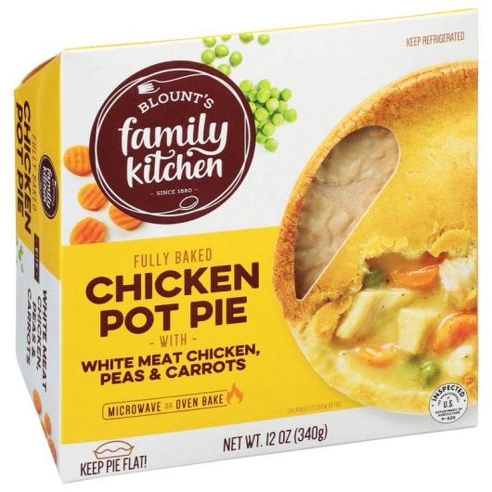 Blounts Family Kitchen Fully Baked Chicken Pot Pie With White Meat Chicken, 12 Ounce -- 12 Per Case