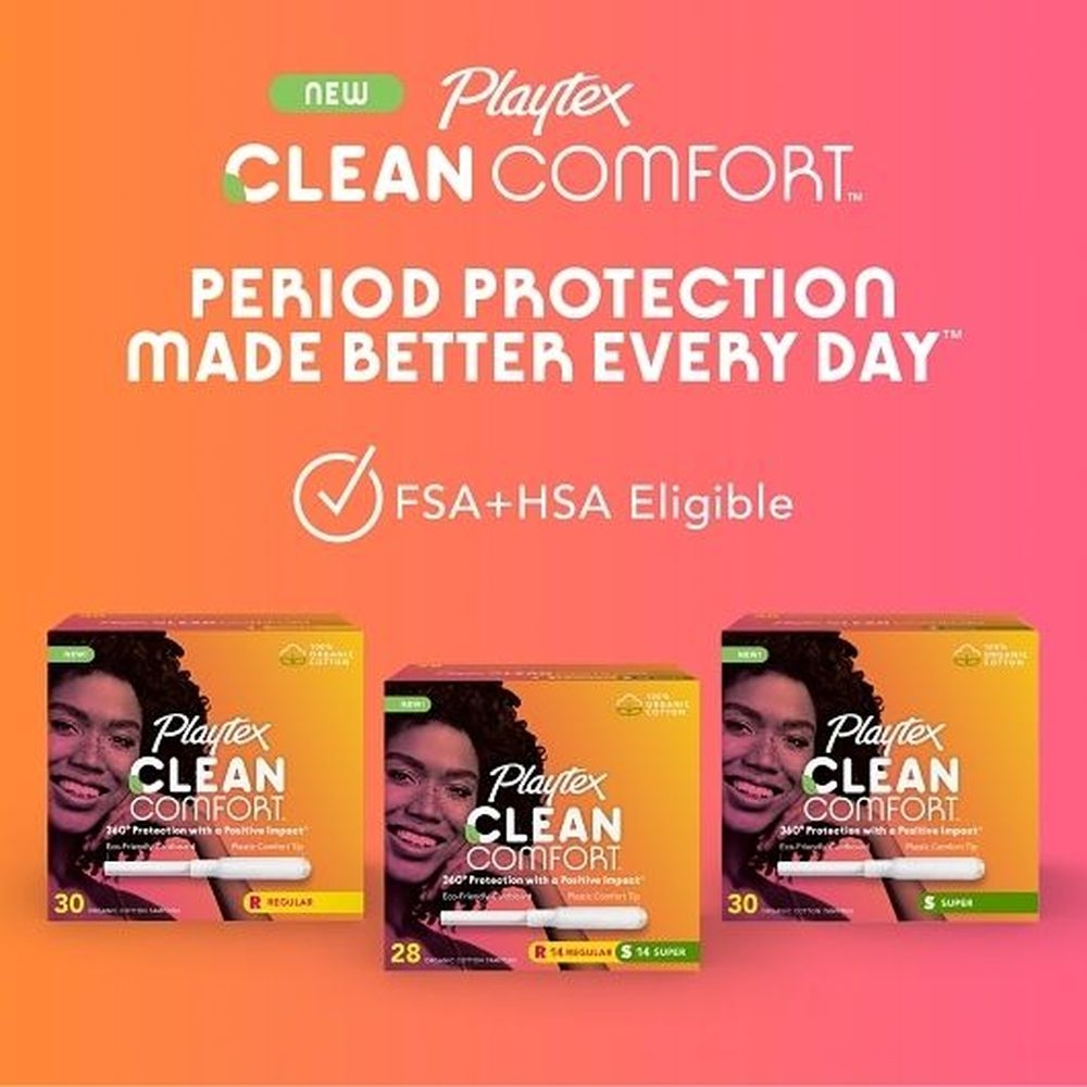Playtex Clean Comfort Super Tampons, 30 count -- 12 per case