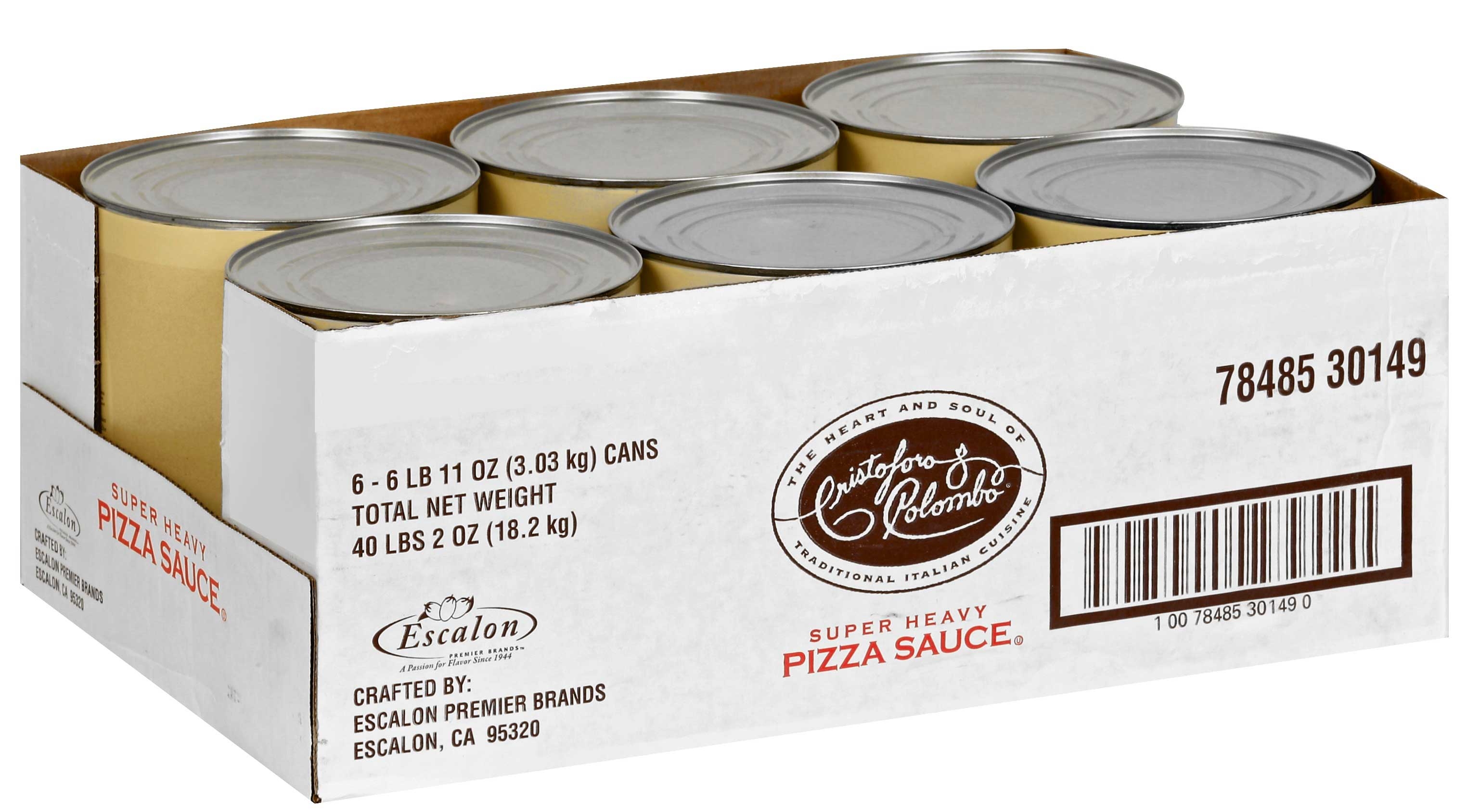 Cristoforo Colombo Pizza Sauce with Basil, 107 Ounce -- 6 per case