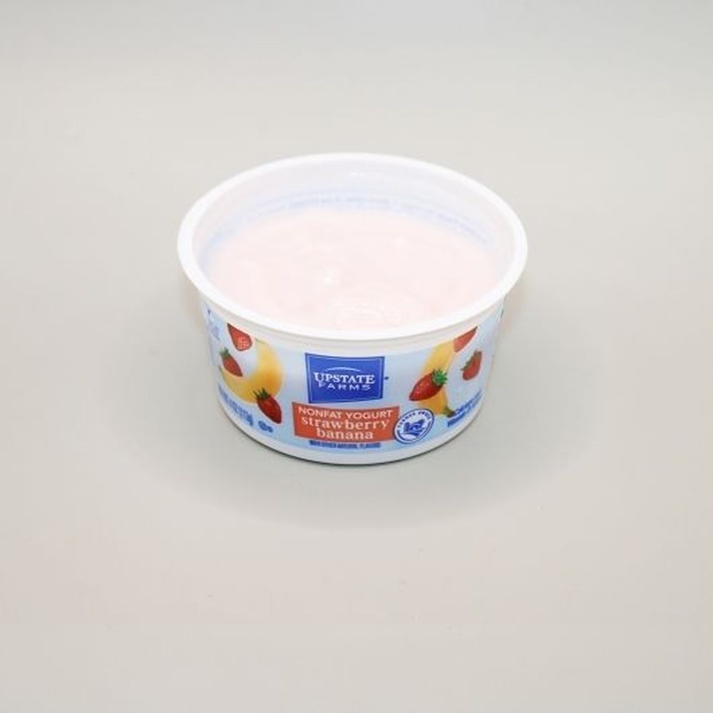 Upstate Farms Nonfat Strawberry Banana Yogurt, 4 Ounce -- 48 per case