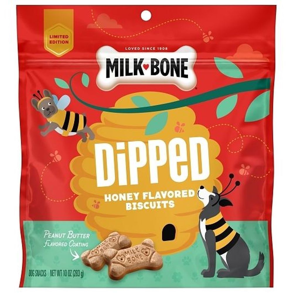 Milk-bone Honey Flavored Biscuit Peanut Butter Dipped Dog Treat, 10 Ounce -- 4 Per Case