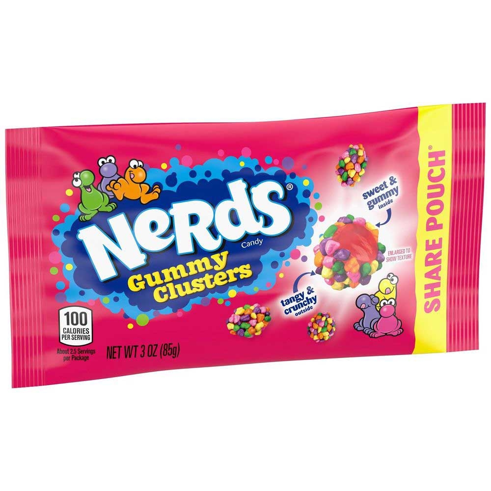 Nerds Gummy Cluster - Share Pack, 3 Ounce -- 48 per case.